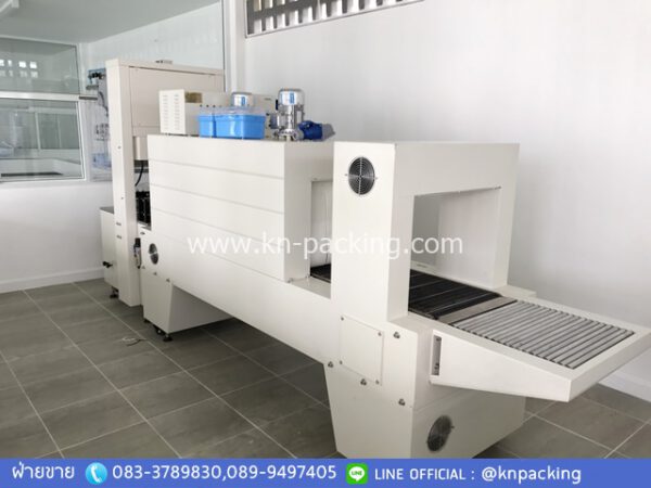 ติดตั้งเครื่องห่อแพ็คโหลขวดน้ำดื่ม แบบกึ่งอัตโนมัติ รุ่น BZJ-5038B+BSE-5040A