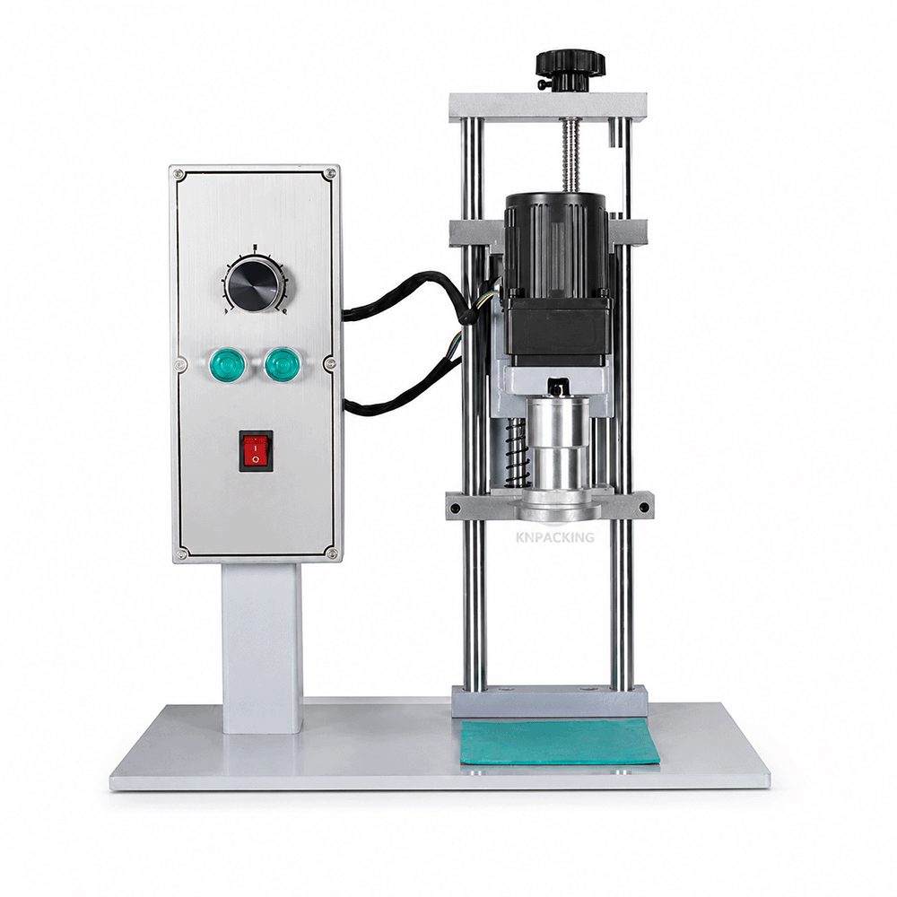 เครื่องปิดฝาขวดพลาสติกกึ่งอัตโนมัติ รุ่น DDX-450