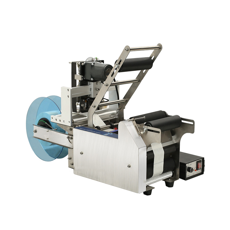 เครื่องติดฉลากสติ๊กเกอร์ขวดกลม พร้อมพิมพ์วันที่ รุ่น MT-50D