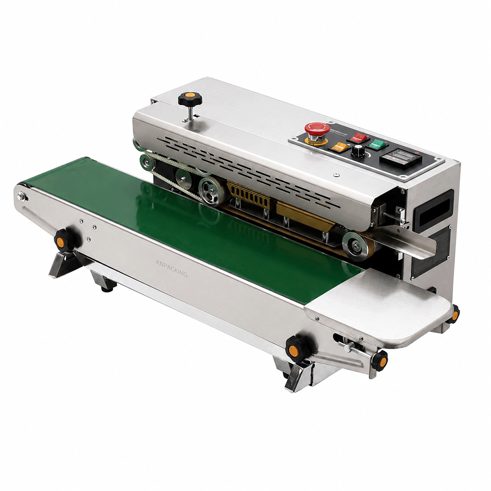 เครื่องซีลสายพานแนวนอน รุ่น FR880 Stainless Body