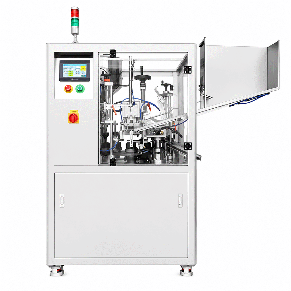 เครื่องบรรจุครีมลงหลอดอัตโนมัติ พร้อมซีลอัลตราโซนิก รุ่น FS009U