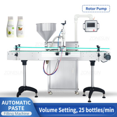 VTRP1A 50-1500ml Servo Motor Rotor Pump Paste Viscous Liquid Filling Machine